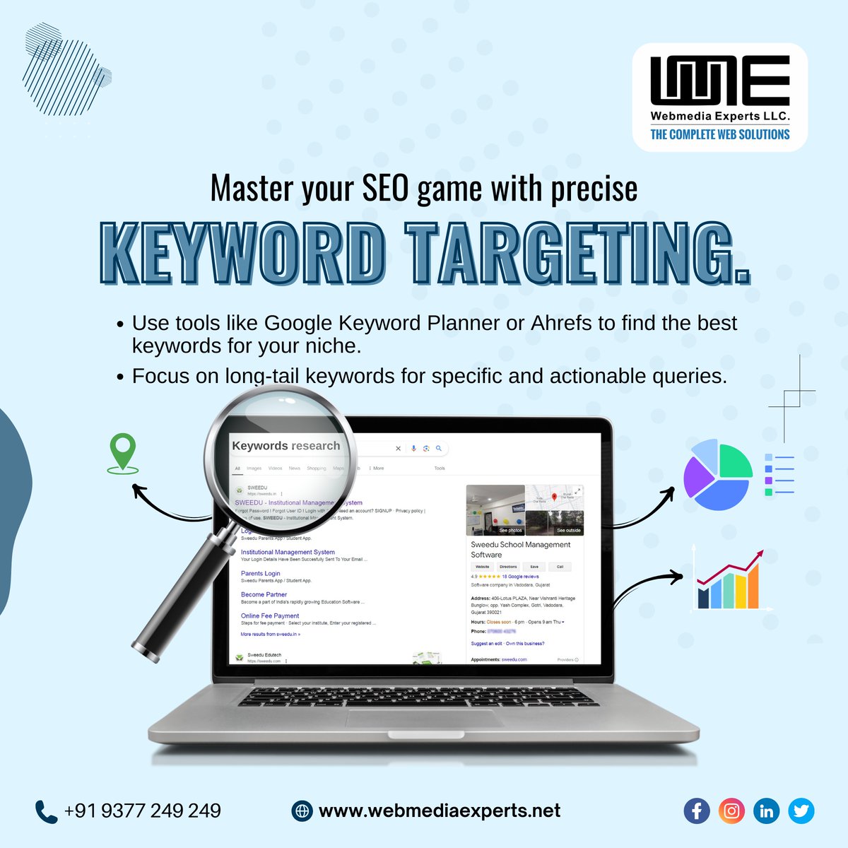 webmediaexpert1's tweet photo. Take control of your SEO success with precise keyword targeting. Dominate the digital world!

#webmediaexperts #vadodara #SEOGame #KeywordTargeting #DigitalSuccess #SEOStrategy #BoostVisibility #MarketingMastery #DigitalDominance #PreciseTargeting #SearchEngineOptimization https://t.co/1uEX0yURaC