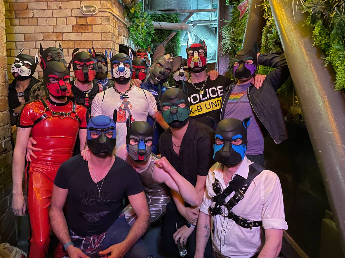 SnowSpottycats's tweet photo. Turned into a ❄️🐶 &amp; headed out to a local leather/gear/pup social night out in town~

Was great meeting all you cuties! *RUFF* 😘

Feat. @LatexPupToro, @NZLatexxx, @DragonGuy99 &amp; too many others I forgot your @ so tag yourselves ⬇️

#RubberPup #HumanPup #Pupplay
#Rubberboy https://t.co/dR9H75H4kL
