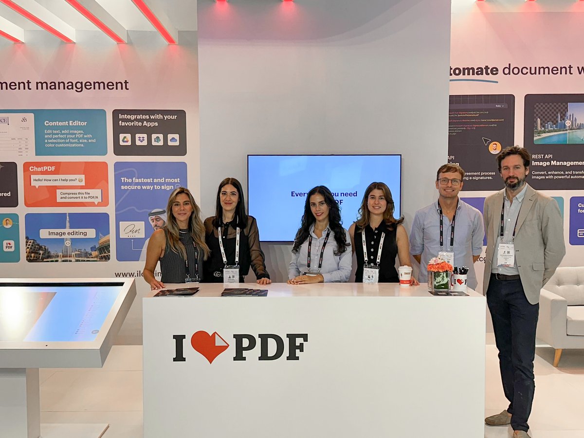 ilovepdf_com's tweet image. Tomorrow is the final day of @GITEX_GLOBAL! Swing by to meet the iLovePDF team and discover how we’re simplifying your document management.

📍 Booth H12-6, Hall 12

We look forward to meeting you!

#GITEX #GITEX2024 #GITEXGlobal
