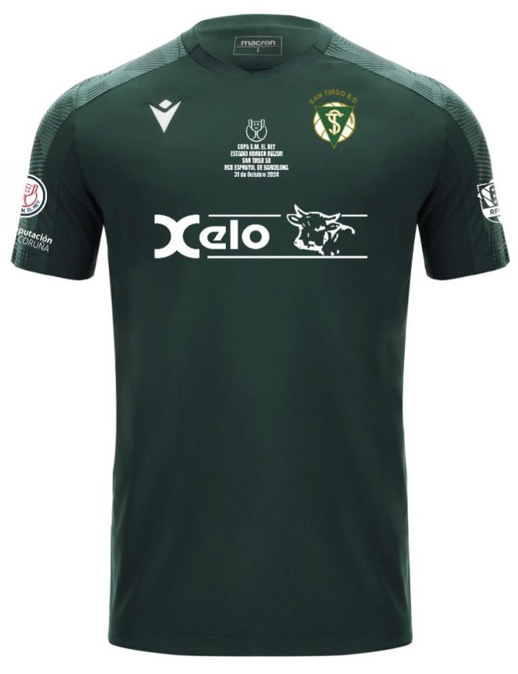 Santirsosd's tweet photo. 💚Xa está dispoñible a camiseta conmemorativa da eliminatória da #CopaDelRey contra o @RCDEspanyol que vestirán os nosos xogadores.

Podese mercar no seguinte enlace ou directamente na tenda física de Macron Store (Rúa Gutemberg 23 A Coruña).

https://t.co/LLQk0pKIfs https://t.co/EuHQnDrY1Z
