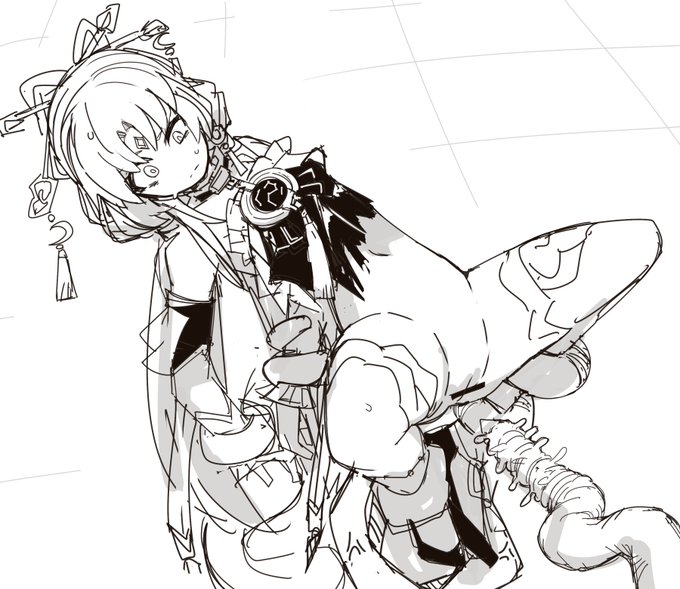 Xで槍見せしてFanboxで差分出すイラストって具体的にどんなんって話をしたときに示した図 