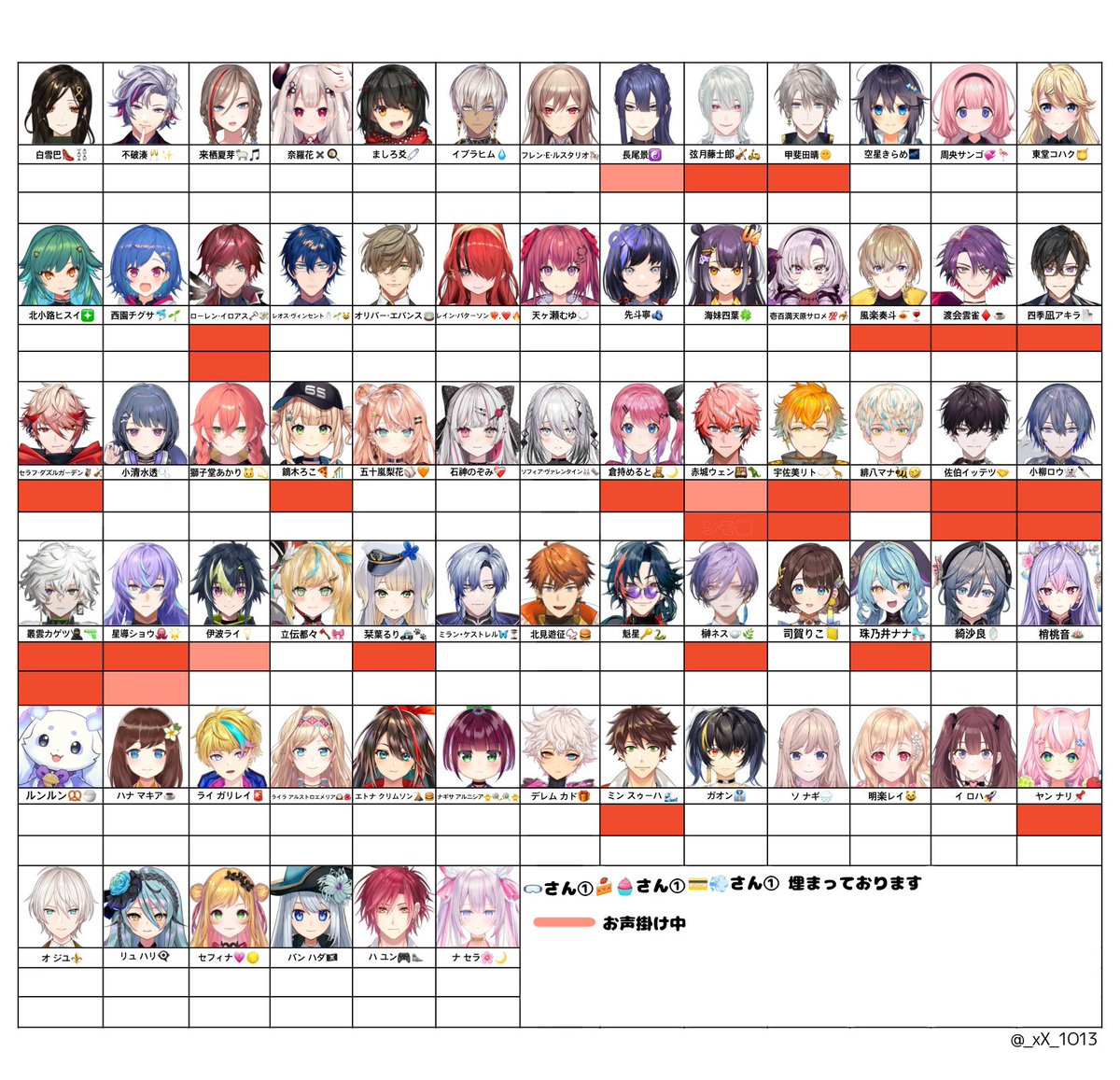 【交換】にじさんじ 固定枠

求：😎

譲：白枠

⚠お声掛け中の方あり
〇2次枠までの募集
〇購入数近い方優先

お気軽にお声掛けください🙇🏻‍♀️´-