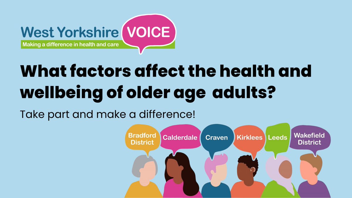 Tell us what affects older people's health, how you use services as you get older, and how things could be improved.
Find the survey at this link and on our website re-url.uk/WOBV
Closes on 31 October 2024.