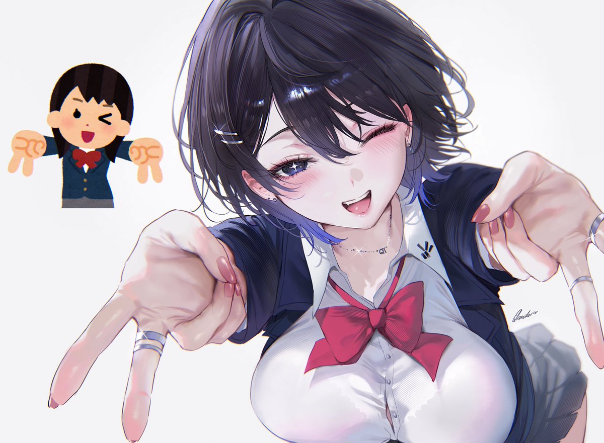 #いらすとやチャレンジ
元気でアクセサリーが好きなクラスメイト