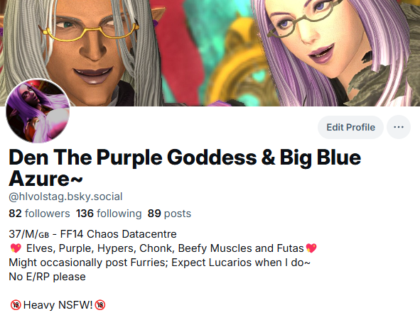 Azure Anubis & Den the Purple Goddess tweet media