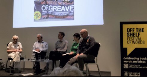 orgreavejustice's tweet photo. Thank you @RobertGildea @otsfestival for inviting #otjc @KateBFlannery to be on the #MinersStrike #MinersStrike40 #BackboneOfTheNation discussion panel in #Sheffield Reasons for an #OrgreaveInquiry report here: https://t.co/3PEZY9zD8o https://t.co/PWU9JS7McD