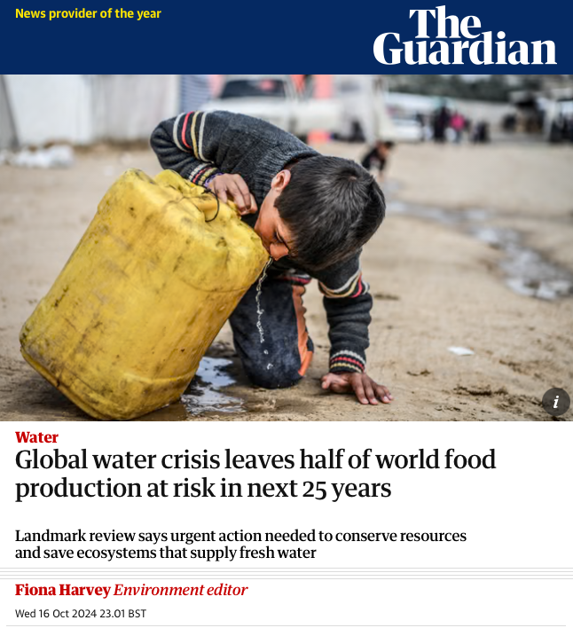 MazzucatoM's tweet photo. Our final report of the Global Commission on the Economics of Water @watercommongood (which I co-chair w @JRockstrom @Tharman_S & @NOIweala) has been published today. Johan & I spoke to @FionaHarvey from @guardian about why we urgently need this new economics of water.

Read the article here ➡️ https://t.co/T4hjcENepo
Read the report here ➡️ https://t.co/A49Kr1sG16