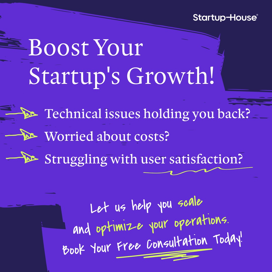 startuphousecom's tweet photo. Is your startup facing technical roadblocks, cost concerns, or user satisfaction issues? We’re here to help you scale efficiently and optimize your operations. 
Let’s unlock your growth potential. Book your free consultation! 

#StartupGrowth #TechSolutions #ScaleYourBusiness https://t.co/SA8JhS4R7h