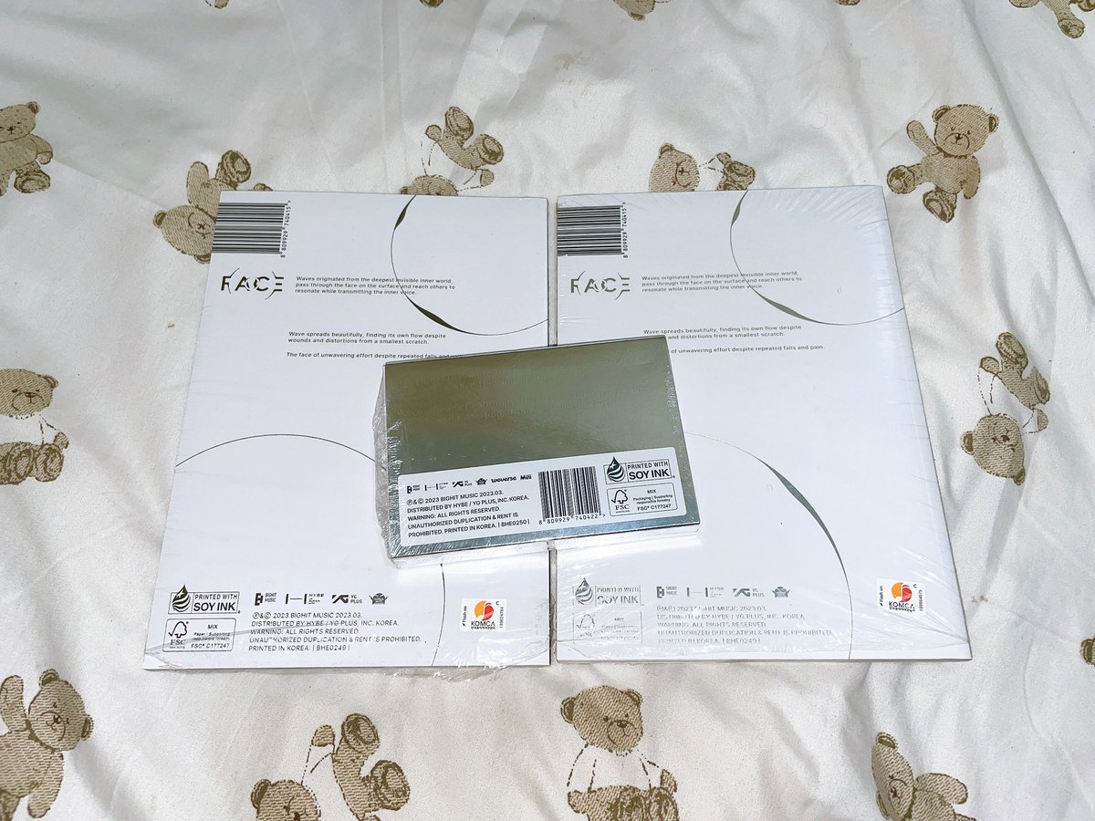 mayensells's tweet photo. wts lfb ph

౨ৎ Unsealed BTS Album set - JIMIN ‘FACE’ &amp; SUGA ‘D-DAY’

— complete inclusion except rpc
— Jimin ‘Face’ album set - ₱380
— Suga ‘D-day’ album set - ₱380
— TAKE ALL for 700

comment/dm mine + item

⊹₊⟡⋆ read: https://t.co/32FElFzcyz

t. yoongi dday jm weverse https://t.co/Umm4KH5Wdp