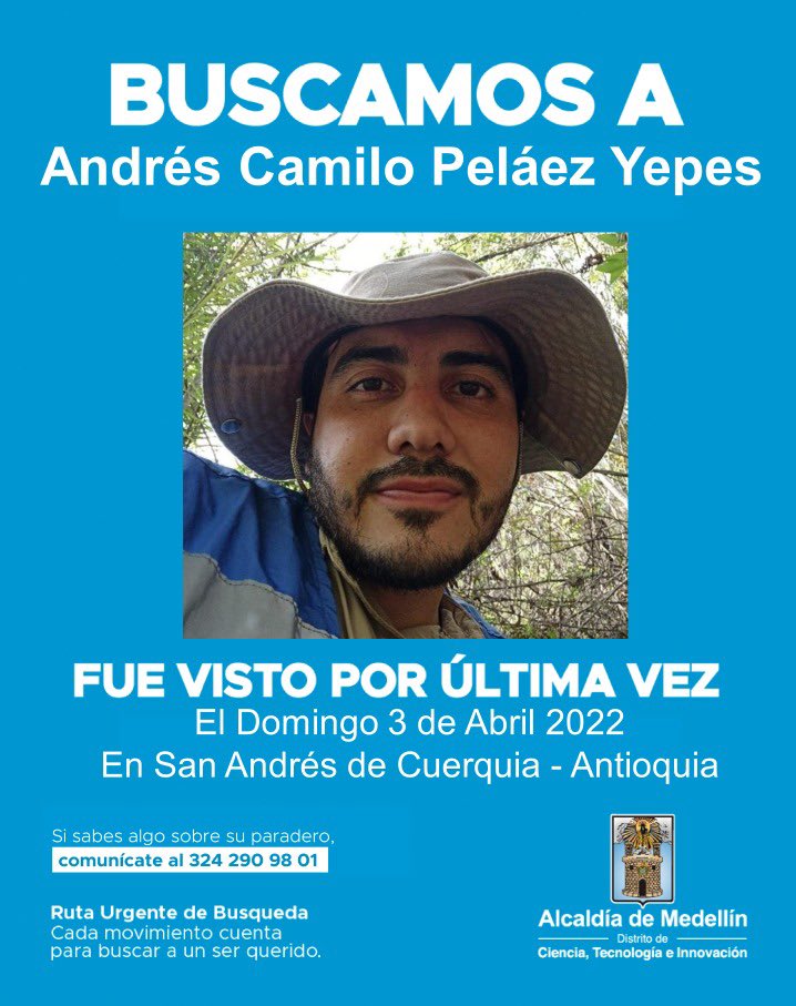 claoyepes's tweet photo. #DondeEstaCamilo #AndresCamiloNoAparece Dios 924 días sin saber o ver a mi hijo! Solo en mis sueños logro verlo, lindo, tranquilo, contento! En medio de lo que le gusta! La naturaleza! Gracias Dios! https://t.co/56JN5l4Jq3