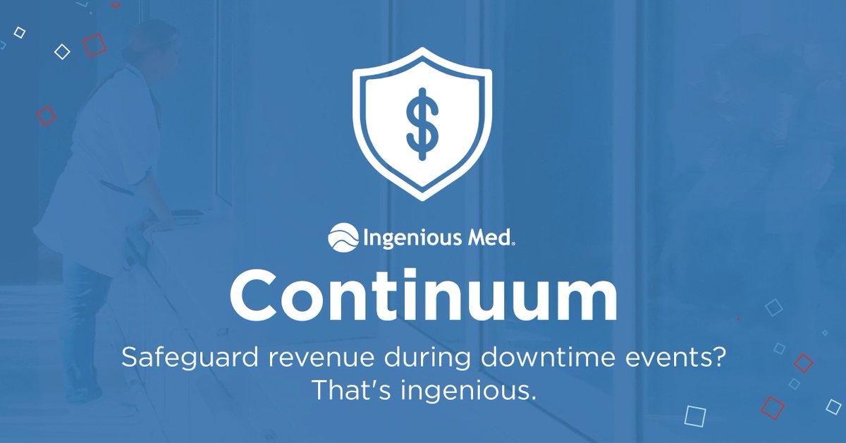 Nearly 7 in 10 healthcare organizations experienced disruption to due to cyber attacks, according to a new Proofpoint and Ponemon Institute survey. Learn how you can safeguard revenue during a downtime event. ingeniousmed.com/continuum/

#ransomwareattacks #hospitalsystems #RCM