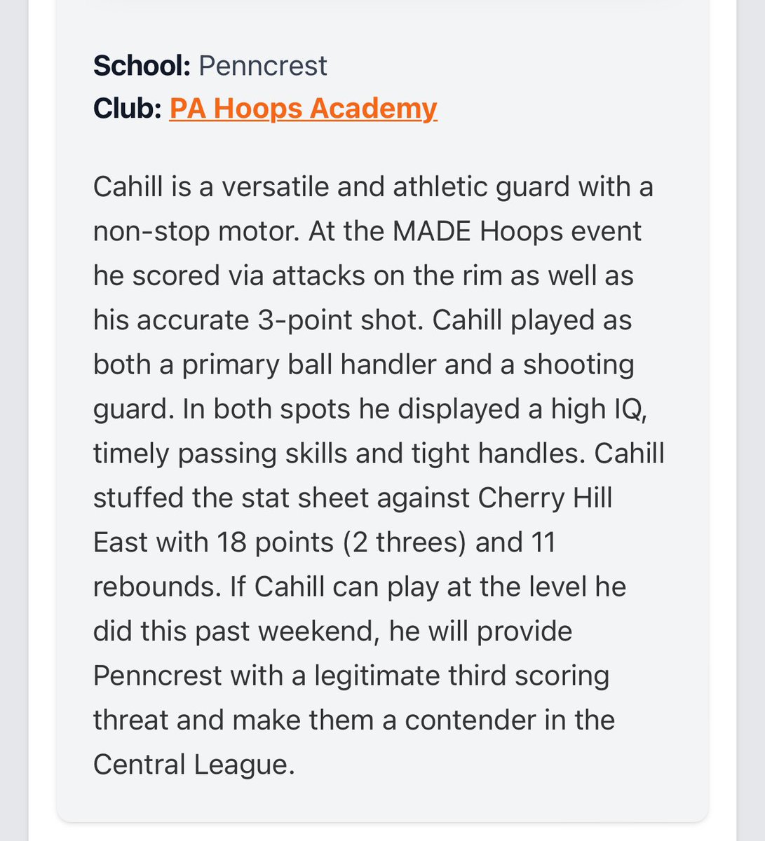 Thank you <a href="/PrepHoopsPA/">Prep Hoops Pennsylvania</a> for the write up!
<a href="/PenncrestHoops/">Penncrest Basketball</a>