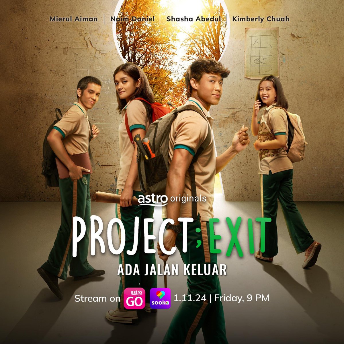 zhafvlog's tweet photo. PROJECT; EXIT - Episode 1
5/5 Infinity Stars

Mengisahkkan tentang Jannah yg ditempatkan di institusi pemulihan akhlak berkomplot dgn rakan2 baru utk melepaskan diri drpd dipenjara di institusi ini. 😱 4 episod pertama akan ditayangkan bermula 1 Nov di Astro On Demand &amp; Sooka! https://t.co/vN0RfZmmYa
