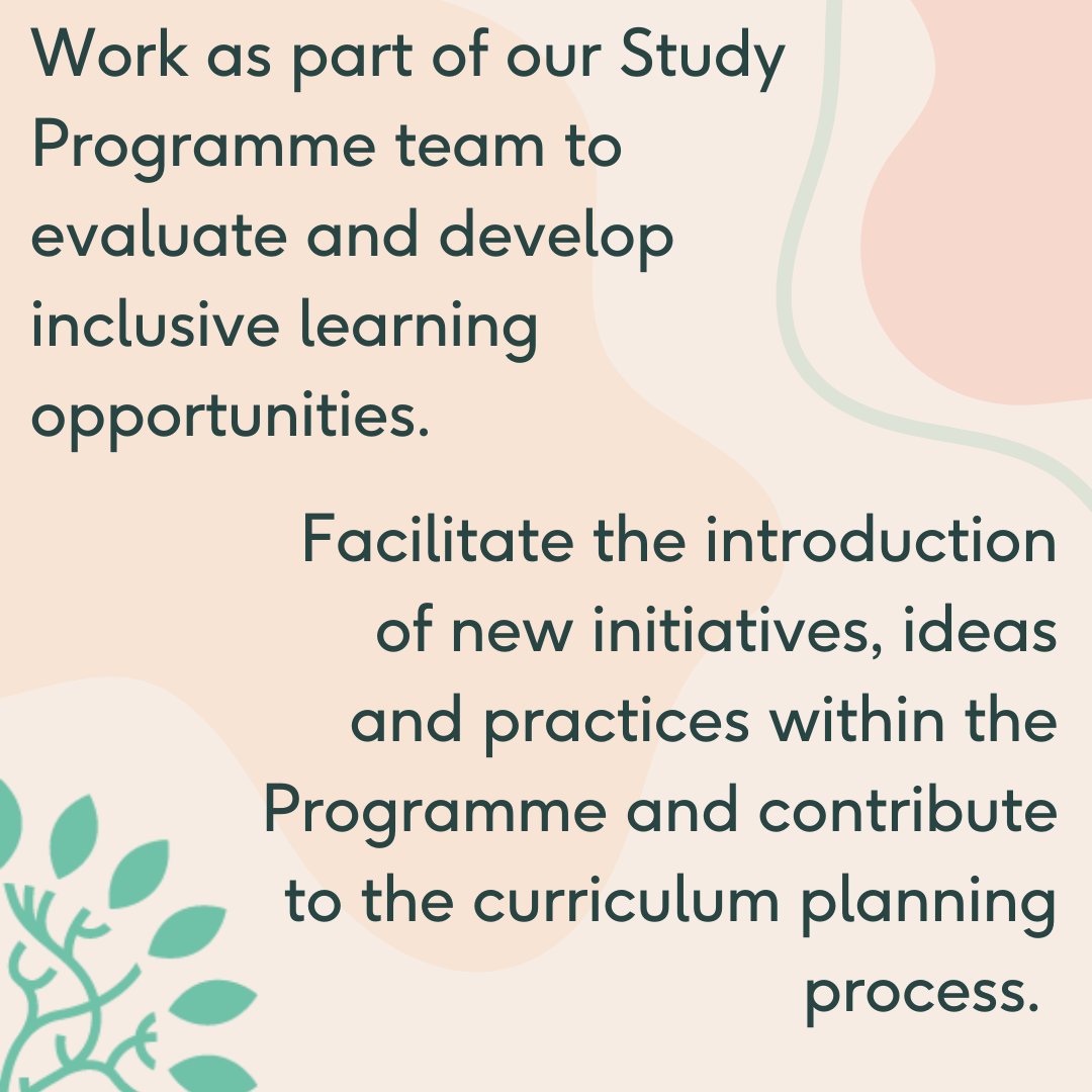 Swarthmore is looking for a Study Programme teacher.

Deadline for applications: 28th October 2024.

For a full role description and application form, visit bit.ly/SwarthmoreVaca…

#TeachingJobs #EducationCareers #InclusiveEducation #JobOpportunities #CareerInEducation