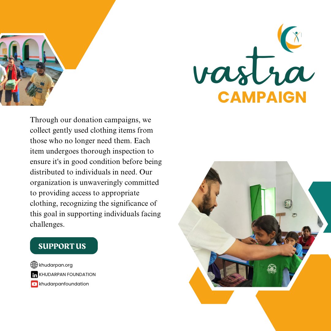 khudarpan's tweet photo. In our #VastraCampaign, we distributed clothes to students, spreading joy &amp; dignity. Every child deserves warmth &amp; hope!
Support us:
Acc Name: Khudarpan Foundation
Acc No:40236933757
IFSC:SBIN0004232
UPI: 7070605395
Together, let’s inspire change!
#GivingBack #HopeInEveryStitch https://t.co/KlA5zAwUPZ