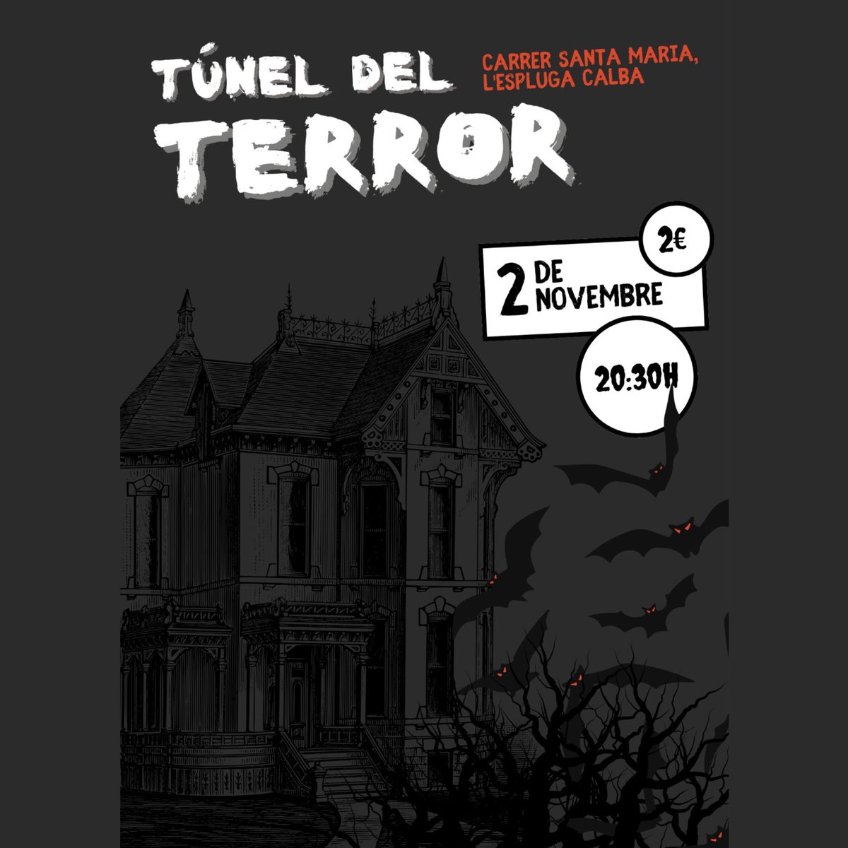 T'agrada ca**r-te de por? Doncs el 2 de novembre tira cap al carrer Santa Maria de l'Espluga Calba!
#somtrescentsipico #esplugacalba