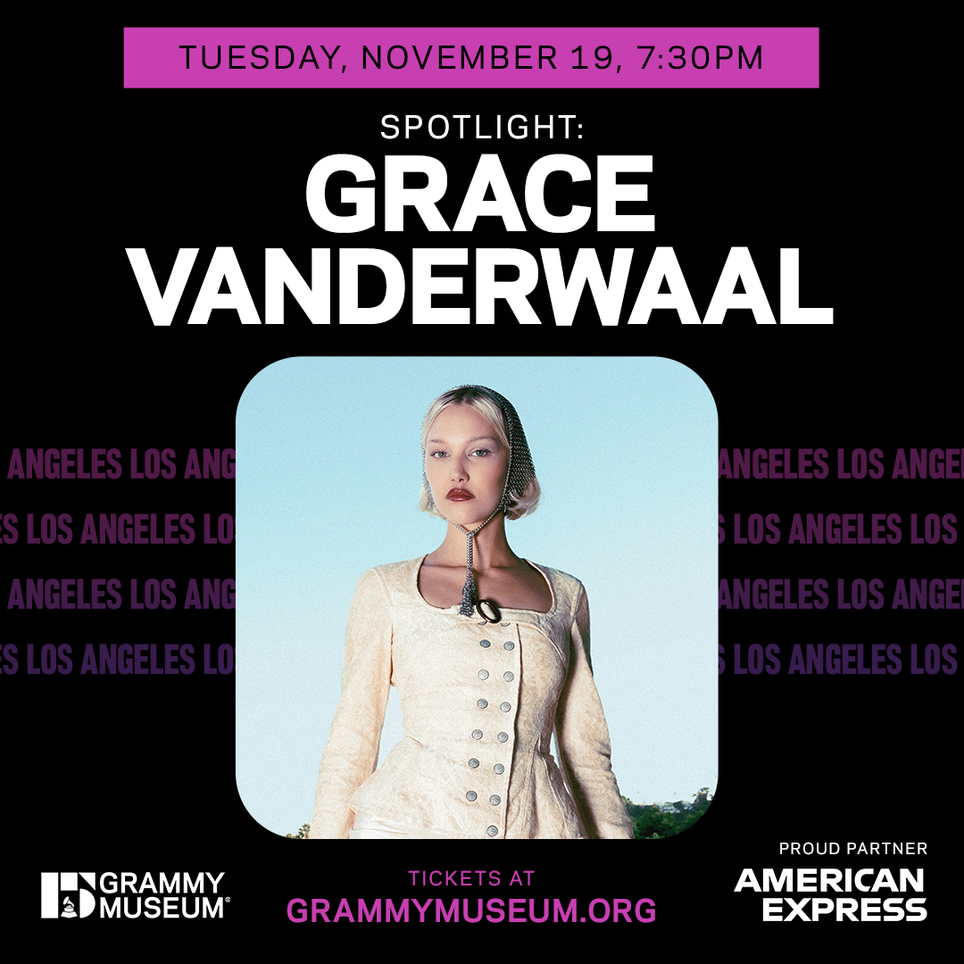 Enjoy the moonlight at the #GRAMMYMuseum with <a href="/GraceVanderWaal/">Grace VanderWaal</a> on Nov. 19! ✨

The artist will be discussing her latest music and more in a Q&amp;A, followed by a performance.

🎟 #AmexPresale tickets now available (#withAmex terms apply): grm.my/3BHIsnO