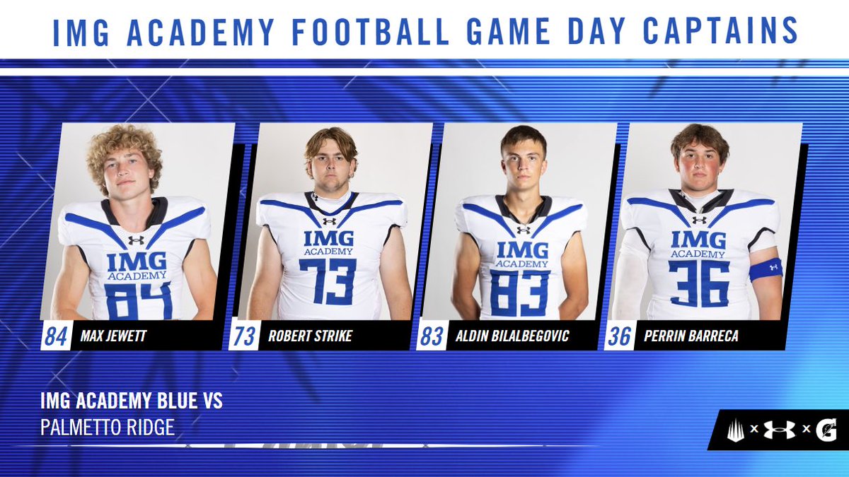 CoachDennisIMG's tweet photo. Captains tonight vs Palmetto Ridge!!! @iam_maxjewett @rob_strike73 @Aldinbilal_ @perrin_barreca https://t.co/fEKqlLZDvr