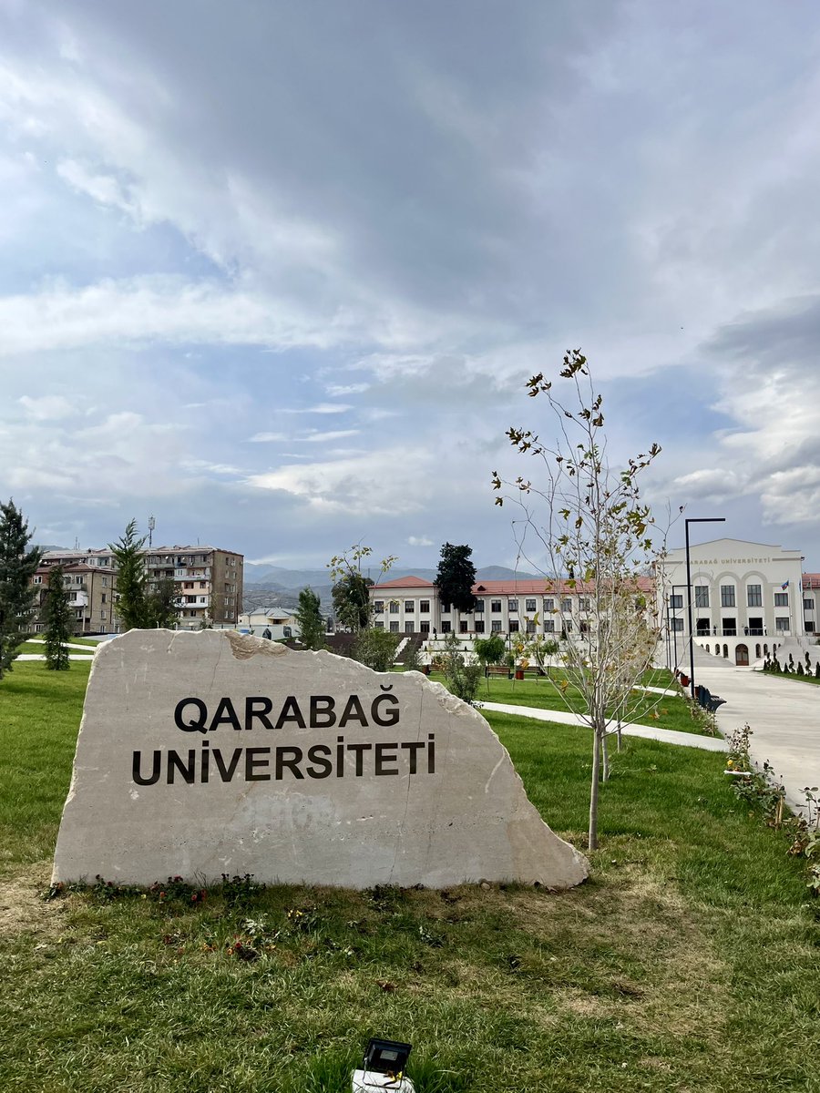 Being here at Karabakh University is a proud moment. The students, #youth who walk these halls will shape the future of #Karabakh 🇦🇿♥️ 

📍 Xankəndi, Khankendi, Azerbaijan