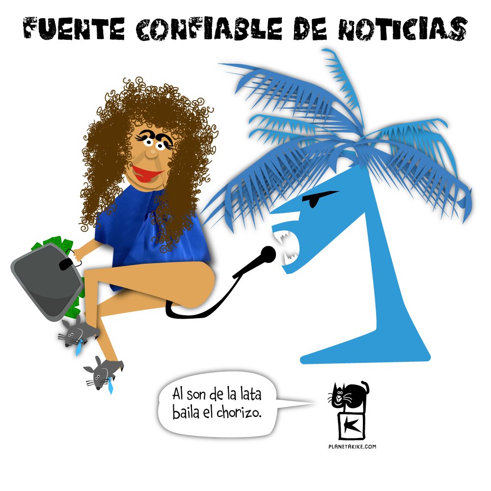 Al son de la lata baila el chorizo dibujo de Kike Estrada