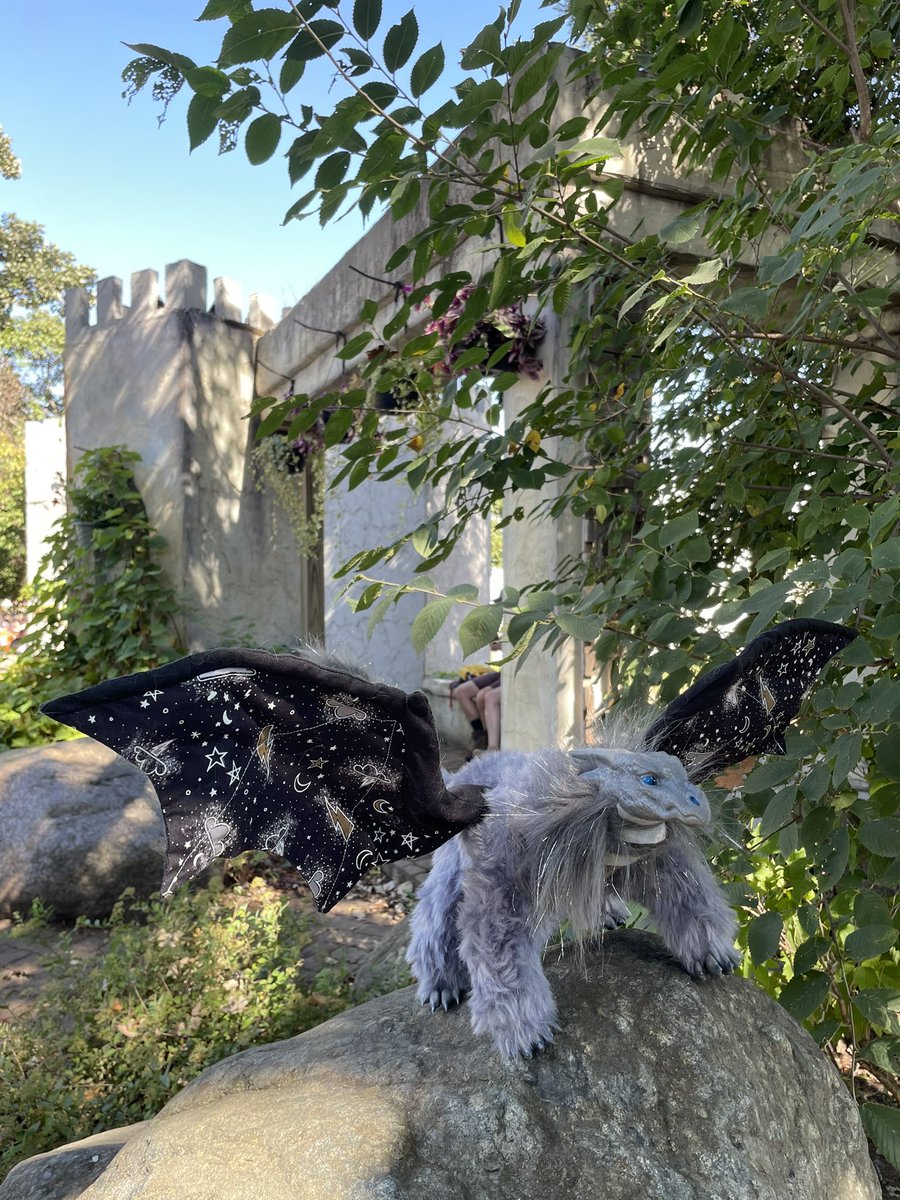 DapperRaptorSt's tweet photo. Another new dragon! This style is a little more angular than the previous style and has more paw like feet~ They are fully poseable with a ball and socket armature, and feature a scaled felt belly as well as durable canvas wings and a hand painted head\feet. https://t.co/u3A2sUO4xS