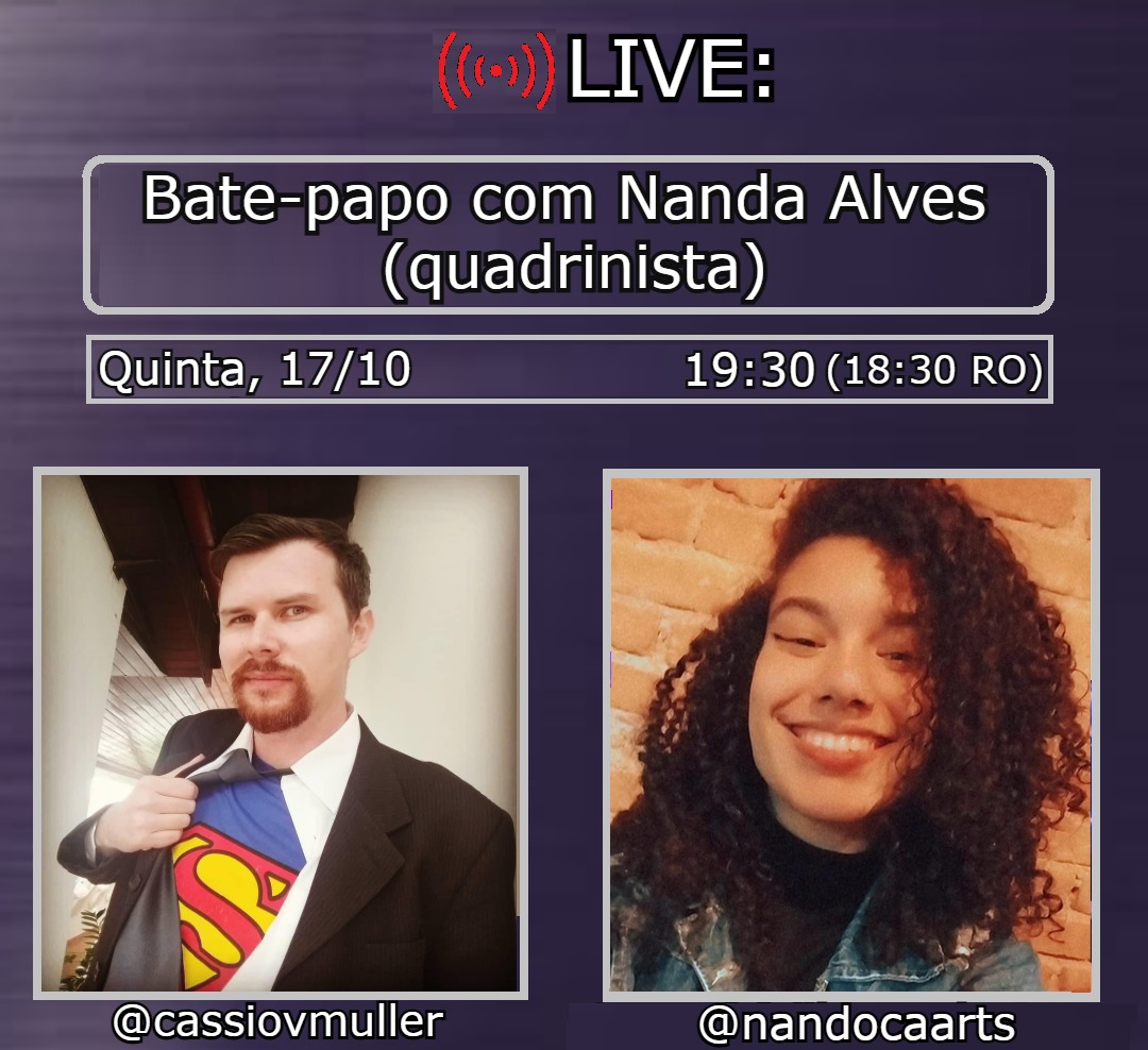 ATENÇÃAAAAAO!! 🚨🚨🚨🚨🚨

Hoje vai ter bate papo com a minha pessoa lá no perfil do Cassio Muller 19:30 aaaaaaaaaa

Quem não assistir definitivamente num é meu friend kkkk vai lá e me segue já pra não perder!!! 

instagram.com/nandocaarts/pr…