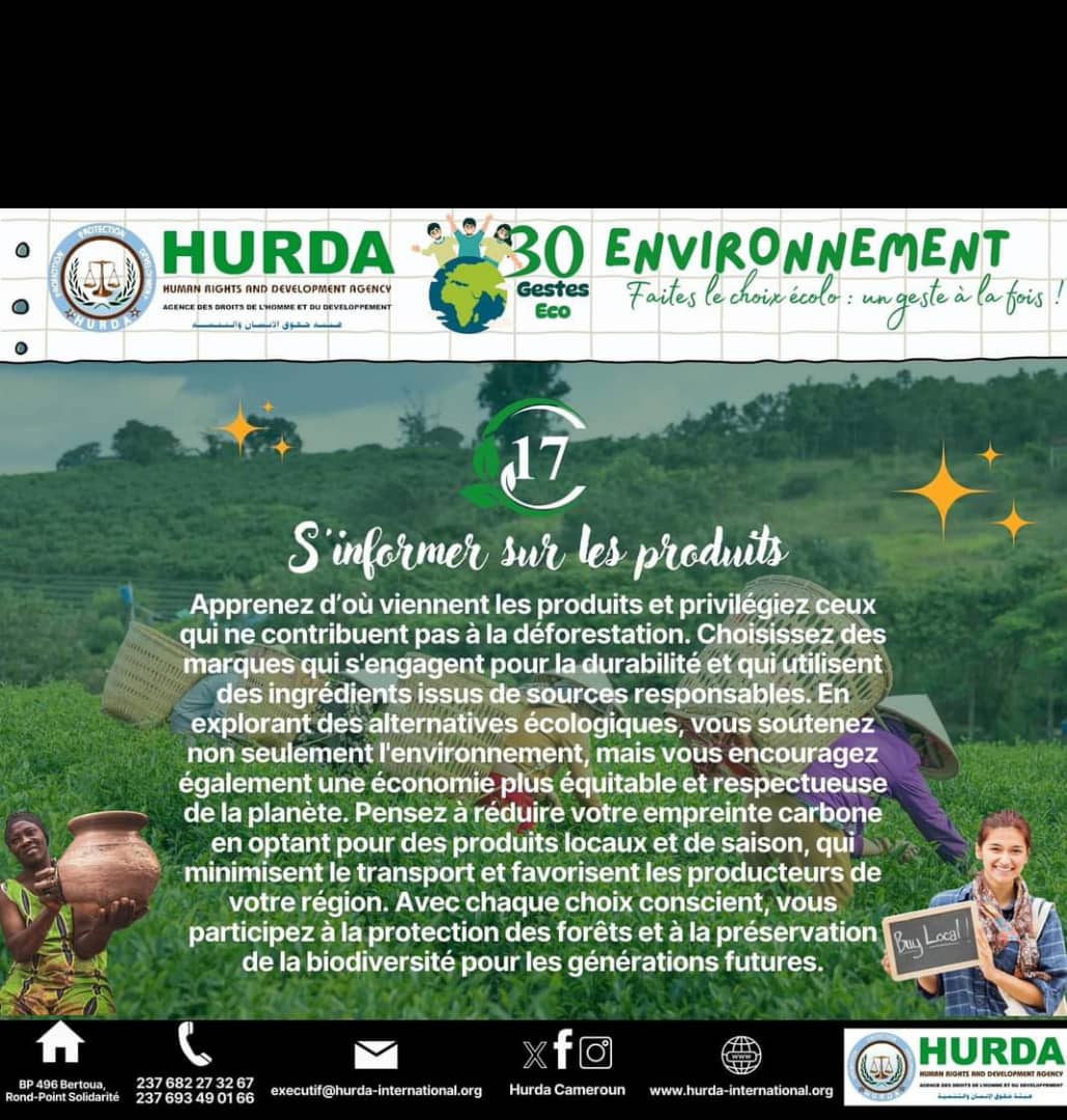 hurda_cameroon's tweet photo. Environnement notre Priorité. https://t.co/Q9iWne6dDN