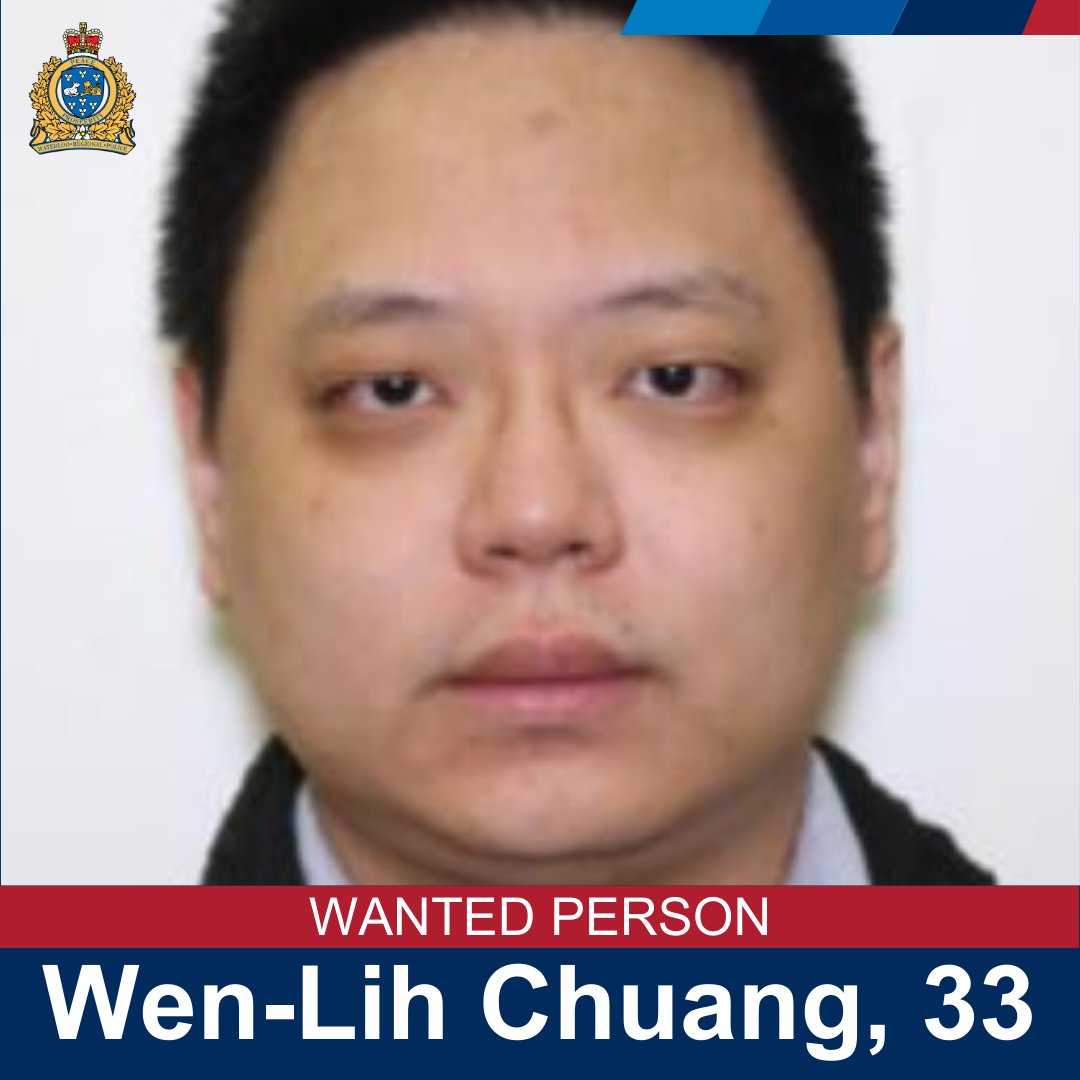 Our Cybercrime Unit is seeking information regarding Wen-Lih Chuang, 33.

Mr. Chuang is wanted on a warrant in connection to a series of cyberattacks against a Kitchener technology company.

More: wrps.info/4dSQw2C

Anyone with information is asked to call police at