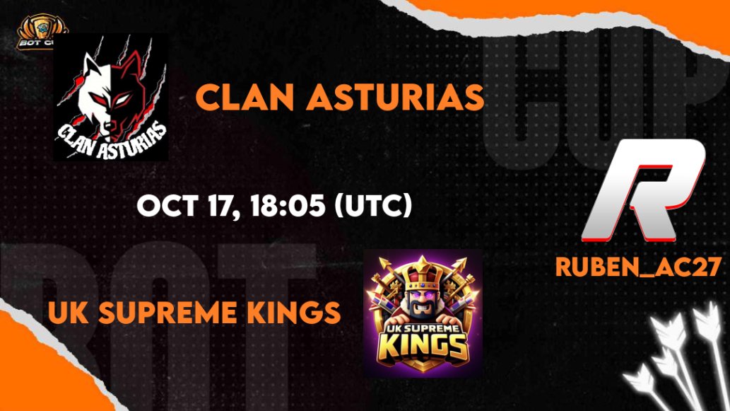 Ruben_AC27's tweet photo. 💥 DIRECTO!

🏆 BOT CUP

⏰ 20h 🇪🇸 - @ClanAsturiasCoC vs UK SUPREME KINGS

🏆 SHIFTERS CUP

⏰ 21h 🇪🇸 - TC CAHMPIONS vs HEADSTART GAMING

🏆 BOT CUP

⏰ 22h 🇪🇸 - INPHASE ESPORT vs @ClanAsturiasCoC 
(Atacaremos en directo)

🟣 https://t.co/QTLkyjCofg https://t.co/QKm48ABe5X