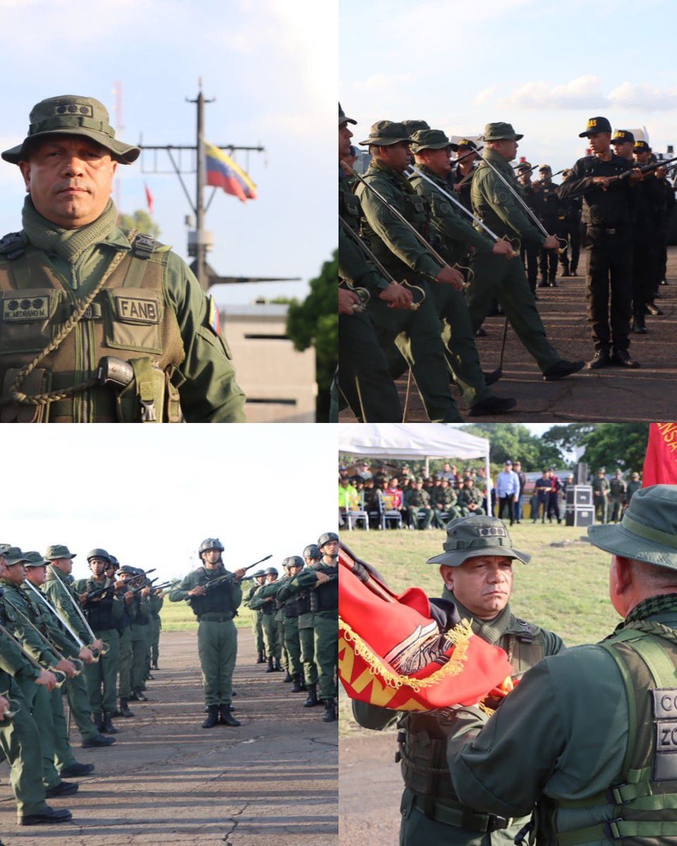 CEOFANBVE's tweet photo. 🔁 RT || GJ. @dhernandezlarez: Se realizó acto de transmisión de mando de las Zonas Operativas de Defensa Integral adscritas a la REDI Guayana: ZODI Delta Amacuro, ZODI Bolívar; ZODI Amazonas y ZODI Guayana Esequiba, presidido por el Mayor General Wilfredo Alexander Medrano Machado en compañía del Cddno. Ángel Marcano, Gobernador del estado Bolivar, en la Base Aérea, Teniente Coronel Teófilo Luis Méndez.(BAMENDEZ) municipio Caroní del estado Bolivar. Bendiciones y felicitaciones a todos aquellos quienes comandaron con obligación y sacrificio y aquellos quienes tendrán el honor de conducir las unidades operativas del Sistema Defensivo Territorial, con honor y lealtad, de acuerdo a nuestra Constitución Nacional y demás leyes de la República, inspirados para la égida de Bolívar Chávez.

#IntegrarEsVencer