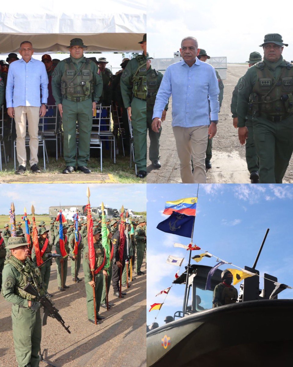 CEOFANBVE's tweet photo. 🔁 RT || GJ. @dhernandezlarez: Se realizó acto de transmisión de mando de las Zonas Operativas de Defensa Integral adscritas a la REDI Guayana: ZODI Delta Amacuro, ZODI Bolívar; ZODI Amazonas y ZODI Guayana Esequiba, presidido por el Mayor General Wilfredo Alexander Medrano Machado en compañía del Cddno. Ángel Marcano, Gobernador del estado Bolivar, en la Base Aérea, Teniente Coronel Teófilo Luis Méndez.(BAMENDEZ) municipio Caroní del estado Bolivar. Bendiciones y felicitaciones a todos aquellos quienes comandaron con obligación y sacrificio y aquellos quienes tendrán el honor de conducir las unidades operativas del Sistema Defensivo Territorial, con honor y lealtad, de acuerdo a nuestra Constitución Nacional y demás leyes de la República, inspirados para la égida de Bolívar Chávez.

#IntegrarEsVencer