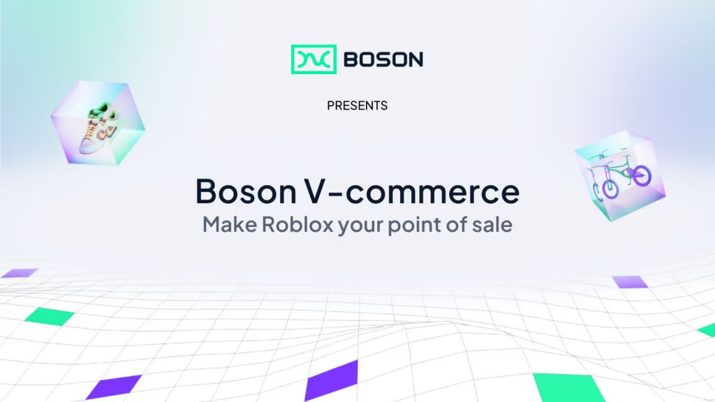 BosonProtocol's tweet photo. 🚀 Boson Protocol’s Gaming Bridge is here!

This new tool enables brands to seamlessly connect virtual purchases with real-world products—starting with Roblox. By bridging the gap between in-game experiences and physical goods, we’re setting the stage for mass V-commerce adoption. 

Read more: https://t.co/fNNDFVovr4