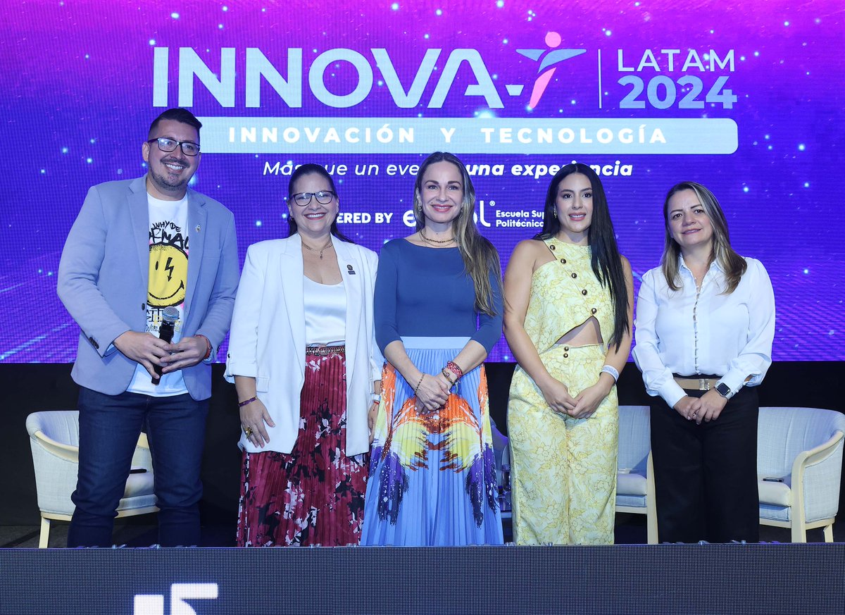 espol's tweet photo. La #ESPOL formó parte de la organización de la tercera edición del #InnovaTLatam, evento que abordó las tendencias en el campo de la tecnología. Charlas, foros, exposiciones e incluso experiencias inmersivas se vivieron durante los dos días que duró el encuentro.
Dale clic a este enlace para tener más información: https://t.co/cJYRQq6Xtd