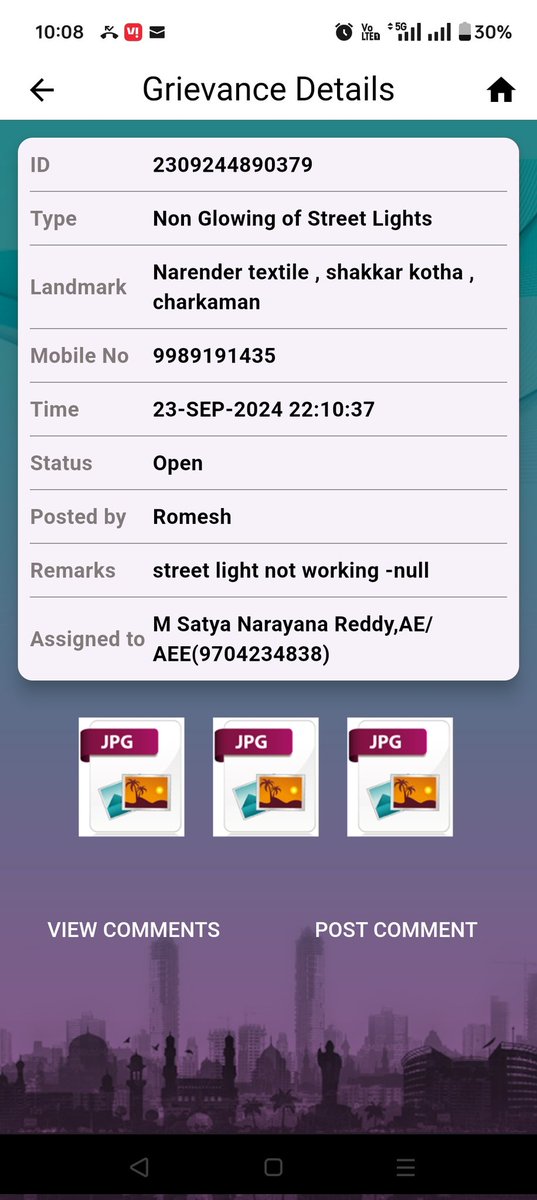 romesh0112's tweet photo. #GHMC #Streetlight Instead of making complaints in the My GHMC app there is no response from the concerned team even  they are not lifting  the calls https://t.co/7HN4TVIunO