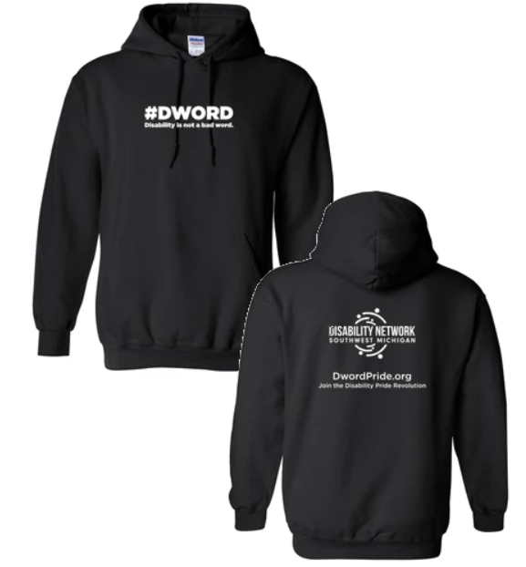 youcanncallmeAl's tweet photo. Friends! Some of you asked where you can get a #DWORD Disability is not a bad word shirt from the pride social media campaign I shared in July/August. For TWO WEEKS ONLY you can get a shirt or hoodie shipped to you, anywhere in the U.S.! #Disabilitypride https://t.co/MKHOGBFilK https://t.co/aFQqT2mFih
