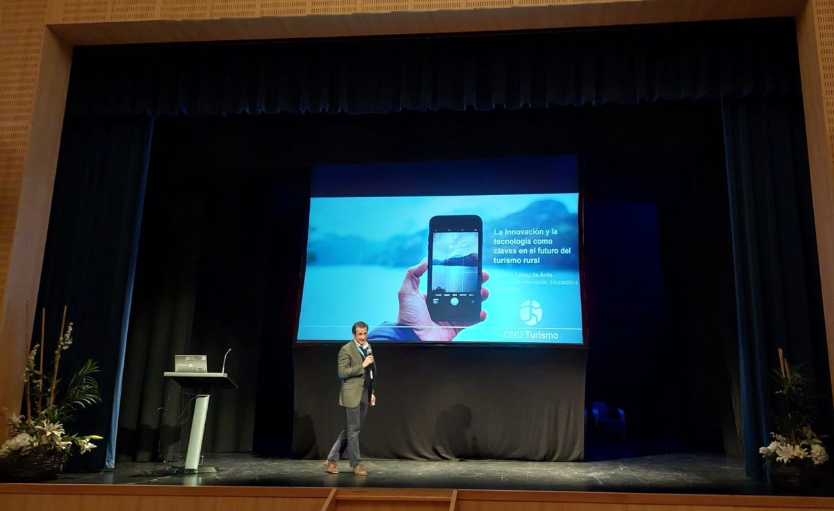 Inigo Zubizarreta (@izubnaf) on Twitter photo #EzcarayTechForFuture
Honrados por la participación en nuestro Congreso de Antonio López de Ávila Muñoz, Director de Innovación, Educación e Inversiones de UN Tourism <a href="/UNWTO/">UN Tourism</a>, quien nos ha hablado de "La innovación y la tecnología como claves en el futuro del turismo rural". #EzcarayTechForFuture
Honrados por la participación en nuestro Congreso de Antonio López de Ávila Muñoz, Director de Innovación, Educación e Inversiones de UN Tourism <a href="/UNWTO/">UN Tourism</a>, quien nos ha hablado de "La innovación y la tecnología como claves en el futuro del turismo rural".