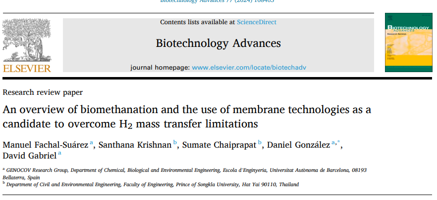 DGonzalezAle's tweet photo. Really glad to announce the last scientific paper published by @manufachal, a thorough review on membrane technologies to overcome H2 mass transfer limitations in biomethanation
Check it here:
https://t.co/khLLhCBMp8

@davidgabriel71 @GENOCOV @DeqbaUab @UABBarcelona @psuconnext https://t.co/FE3WsVn4ek