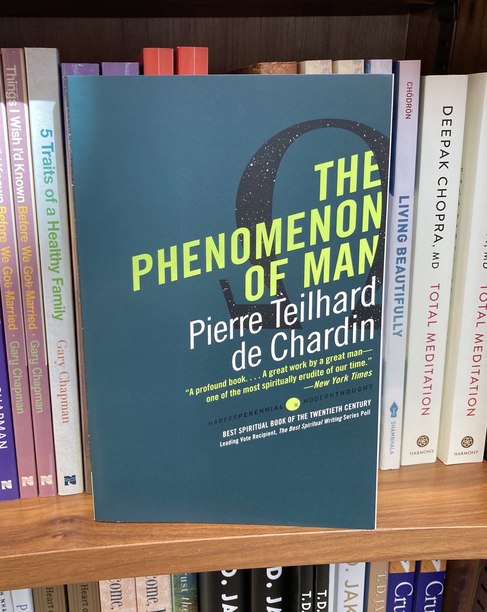 Amazed to see a paperback edition of The Phenomenon of Man sold at Newark airport.