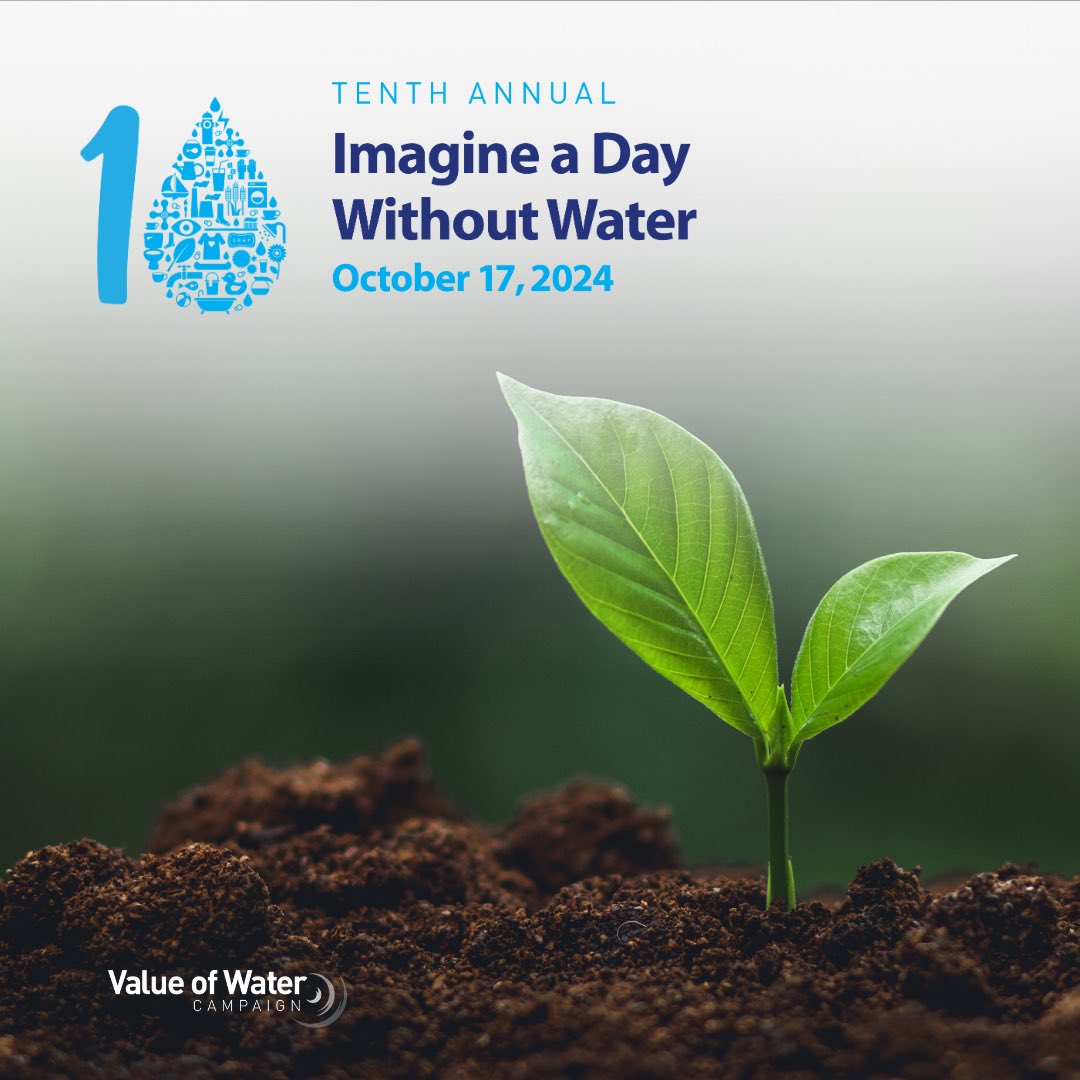 Today, I imagine a day without water and it seems unfathomable. Yet, to many, it’s a reality.  Water drives my work with organizations who work tirelessly to protect this essential resource like <a href="/SWCSNews/">Soil and Water Conservation Society</a> <a href="/USWaterAlliance/">US Water Alliance</a>. #ImagineADayWithoutWater #MyDropInTheBucket #OneWater