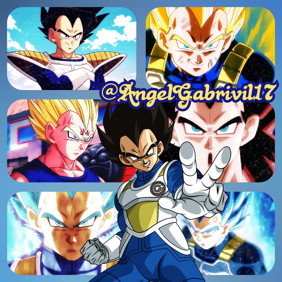 AngelGabrivil17's tweet photo. The Evolutions Of Vegeta 🐉✨️
(Dragon Ball)
#Vegeta #DragonBall #DragonBallZ #DragonBallSuper #SuperDragonBallHeroes #SuperSaiyajin #MajinVegeta #Ssj4 #SsjBlue #Anime #Collage #DBZ #DBS #SDBH https://t.co/pNUJcK17vr