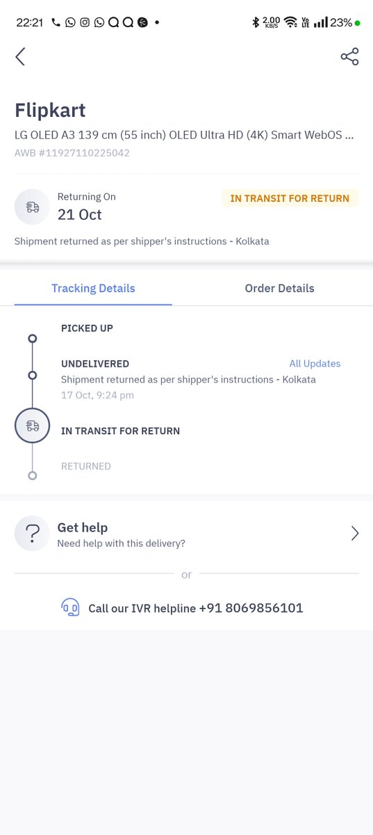 Obaiz_united's tweet photo. As expected they have cancelled the order after making me wait for 20 days @Flipkart @flipkartsupport is the most vile company on planet earth. The worst service on planet earth and @delhivery are their partner in crime. Never ever buying from flipkart#Flipkart #scamming https://t.co/a7Yy8GjBzt