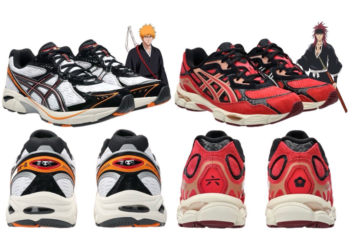 BLEACH x ASICS GT-2160 “Ichigo” & GEL-NYC “Renji”が発売予定