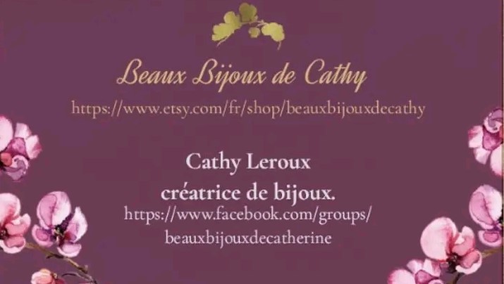 CathyLeroux30's tweet photo. Allez voir la boutique des créations de bijoux fait main de Cathy https://t.co/QD21DwXwy0