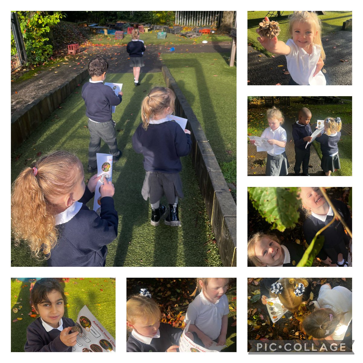 Nursery enjoyed their morning doing an autumn hunt in our garden.