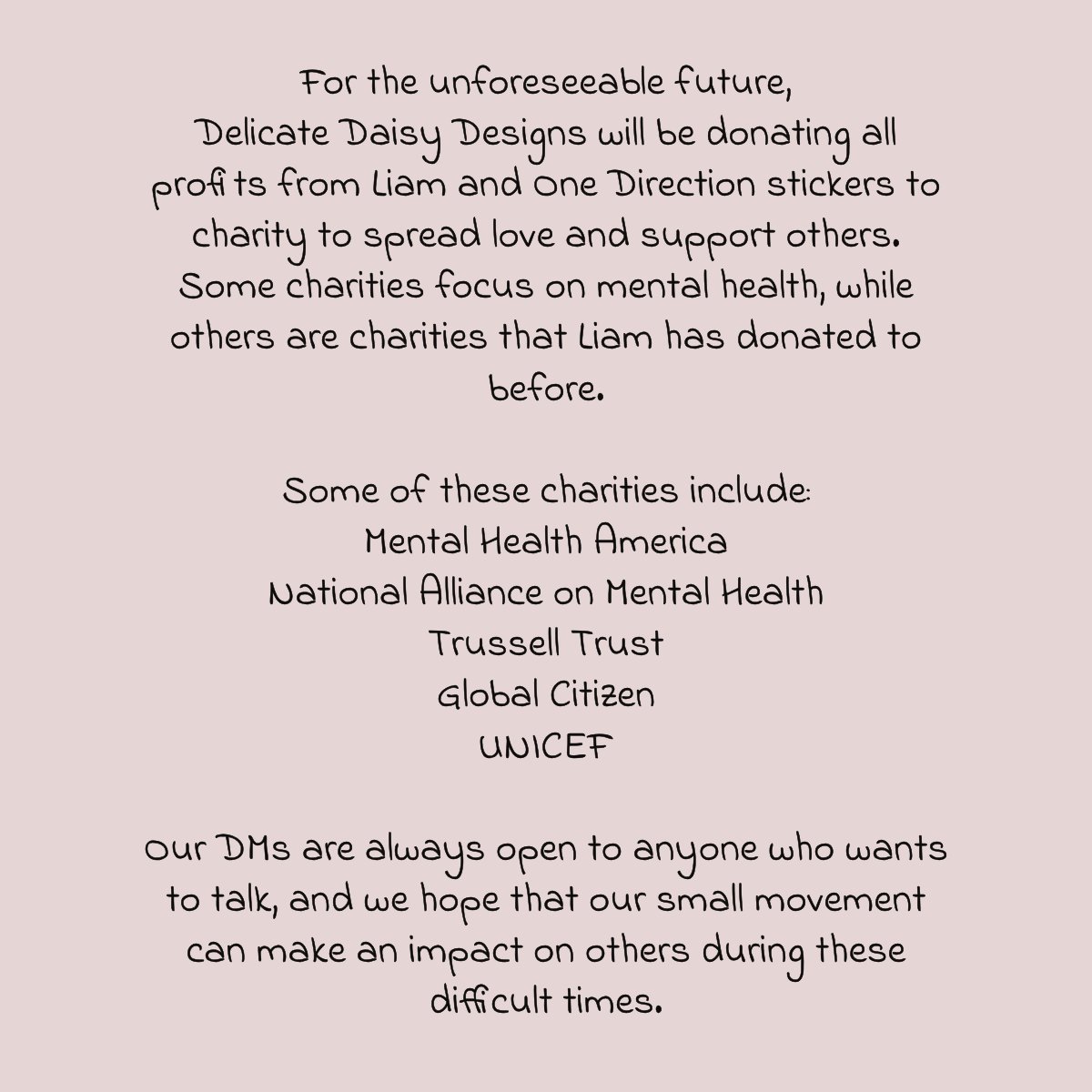 DelicateDaisy28's tweet photo. I'm not as active as I used to be on here, but I wanted to share that I will be donating all profits from Liam and One Direction stickers to mental health and other charities. If you've ever considered getting these stickers now is the time to do so ❤️ https://t.co/B8Y2cFBFUf https://t.co/9ewKxhVijB