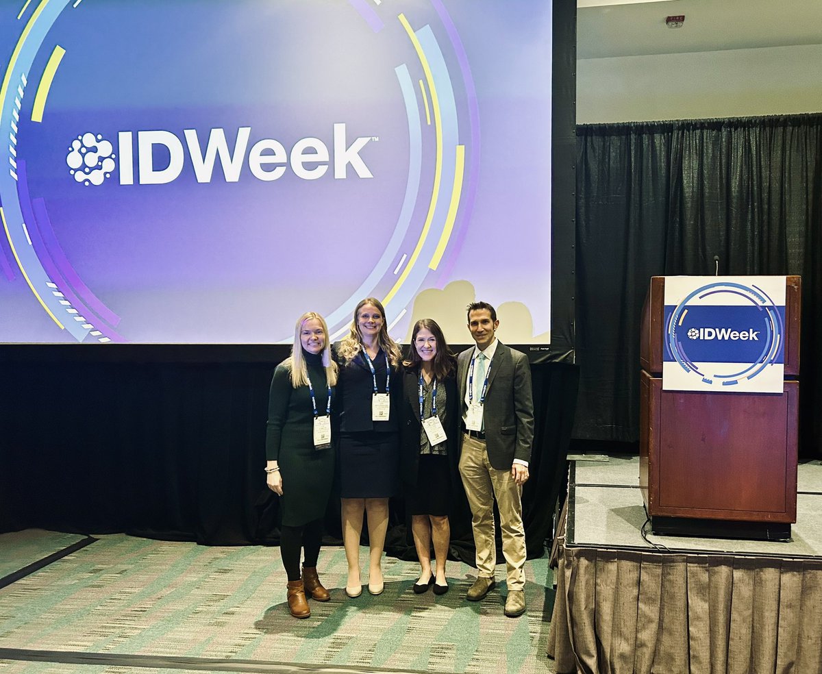 Phenomenal Meet the Professors session on stewardship metrics &amp; pushing the needle forward with reporting not just abx use trends but also patient outcomes. Lots of important and practical takeaways! #IDWeek2024 <a href="/pharmidgirl5/">Kari Mergenhagen</a> #SIDP2024