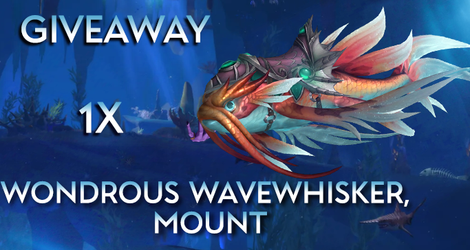 lordofthereins's tweet photo. #TheWarWithin Patch 11.0.5 launches October 23rd! To celebrate WoW's anniversary patch, we're giving away a Wondrous Wavewhisker! 🐟

To enter:
✅Follow
❤️Like
🔁Repost
❓ What's your favourite WoW memory?

🇪🇺EU Only
⏰Winner announced 23/10/24
#WoW_Partner #Giveaway https://t.co/9nd1mpBAia