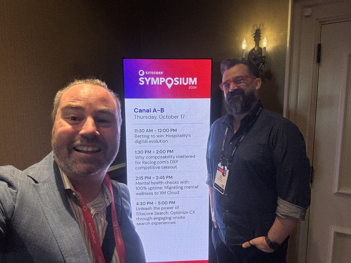 At #SitecoreSYM I had to get a #SitecoreSelfie for the 10 year anniversary of the original 

youtu.be/bIYfroz3JMA?si…