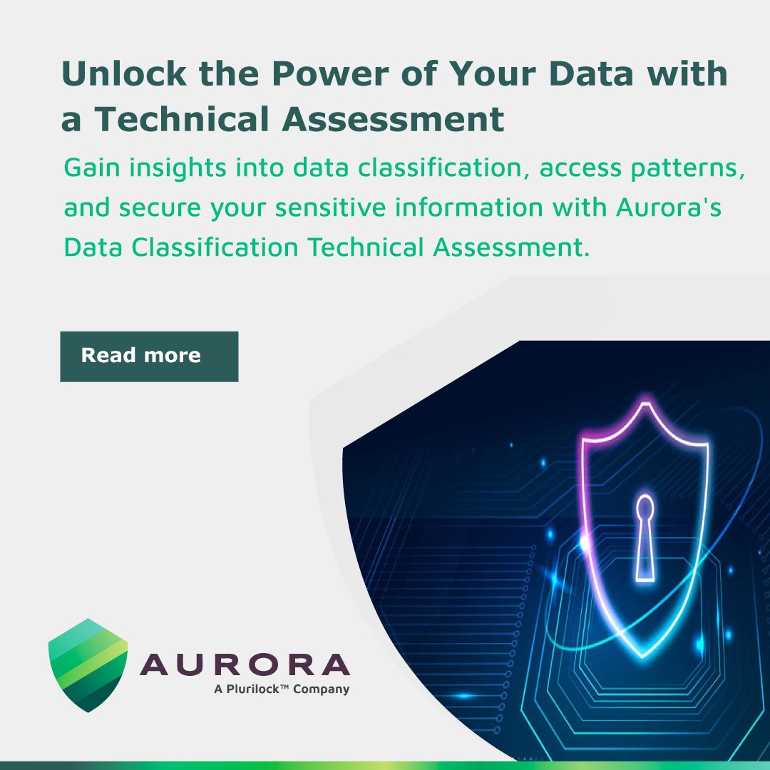 AuroraSecurIT's tweet image. 🔐 Secure your sensitive data with our Aurora Data Classification Technical Assessment! Gain insights on data aging, access patterns &amp;amp; ownership to strengthen your security. 
ow.ly/tkve50TNLYZ
#Cybersecurity #DataProtection #DataClassification #DLP