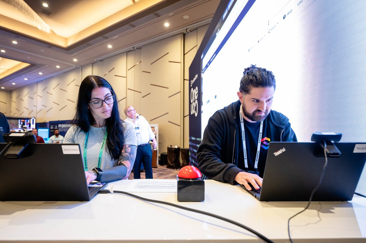 🤖 The power of Purple AI, seen through the faces of our Mortal vs. Machine competition at #OneCon 2024. Customers say our AI security analyst cuts down their query times from, in some cases, hours down to mere minutes or even seconds.

In one corner of the competition, the